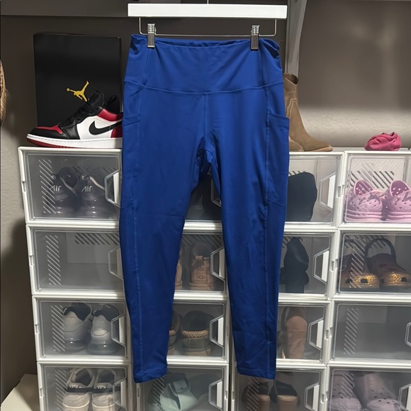 Z by Zella Blue Leggings with pockets - Picture 2 of 10